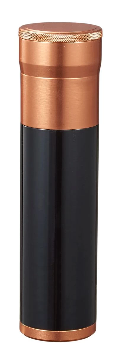 Visol Kane Travel Cigar Case - Black & Copper, Holds 3 Cigars - Image 2