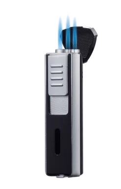 Visol Enigma Triple Flame Cigar Lighter - Silver