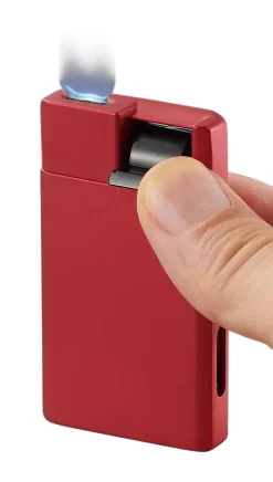 Visol Flatso Flat Flame Torch Lighter - Burgundy Red