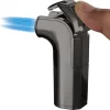 Visol Handle Triple Jet Flame Satin Gunmetal Cigar Lighter