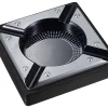 Visol Iris Metal And Black Matte Wood Cigar Ashtray