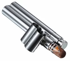 Visol Malamute Stainless Steel Cigar Tube & Flask - Free Engraving