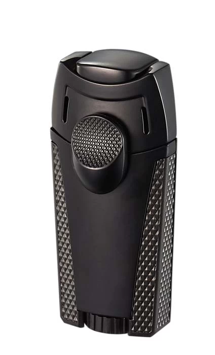 Visol Meru Dual Torch Cigar Lighter - Black - Image 2