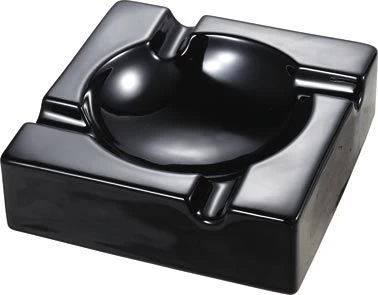 Visol Donovan Black Ceramic Cigar Ashtray For Patio Use - Image 3