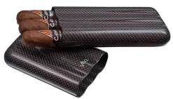 Visol Red Kevlar And Carbon Fiber Cigar Case - 3 Fingers