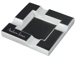 Visol Renner White & Black Ceramic Cigar Ashtray