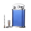 Visol Retro Triple Flame Cigar Lighter - Blue & Chrome