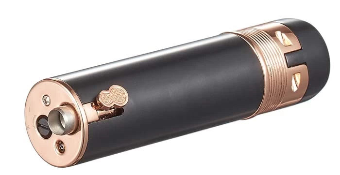 Visol Saddle Triple Torch Lighter -Black And Rose Gold - Image 2