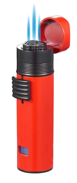 Visol Saddle Triple Torch Lighter -Red - Image 2