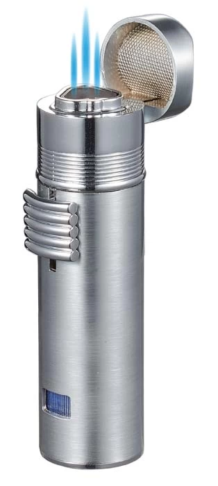 Visol Saddle Triple Torch Lighter -Silver - Image 4