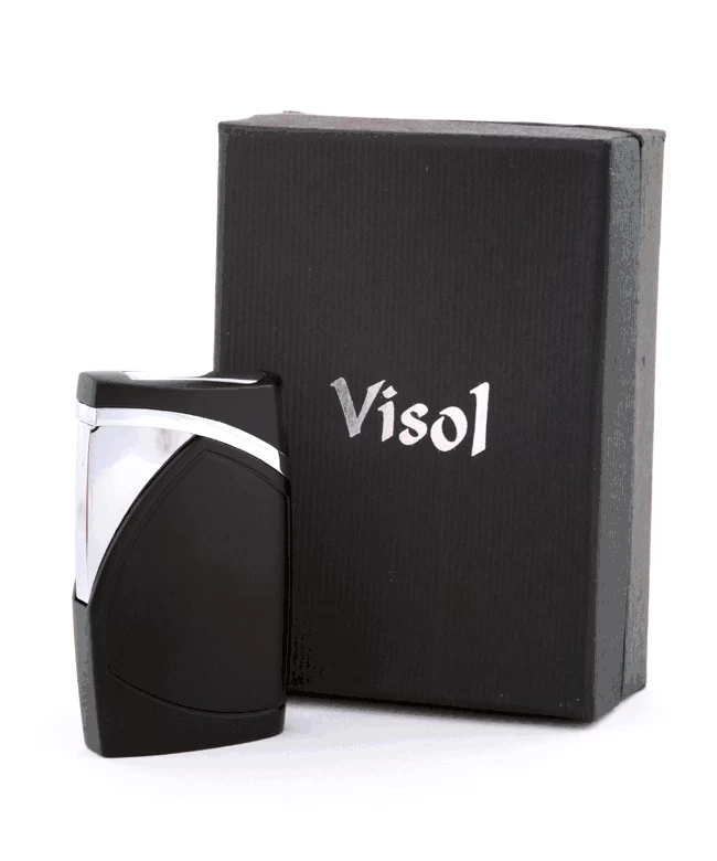 Visol Shark Black Matte Torch Flame Cigar Lighter - Image 3