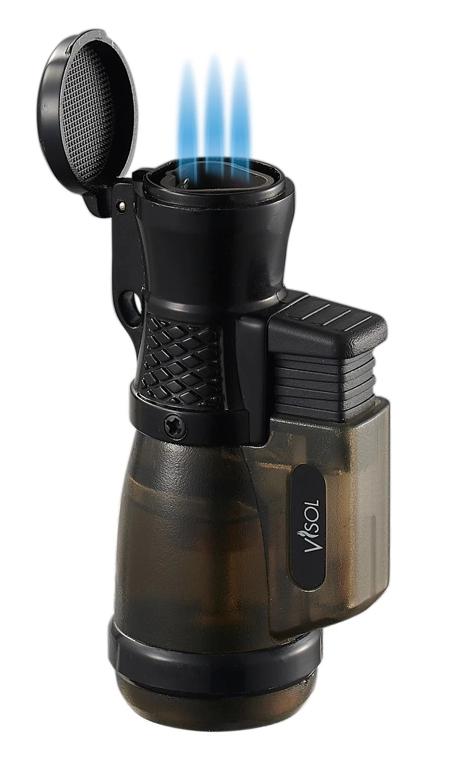 Visol Tiny Triple Flame Torch Lighter - Charcoal - Image 2