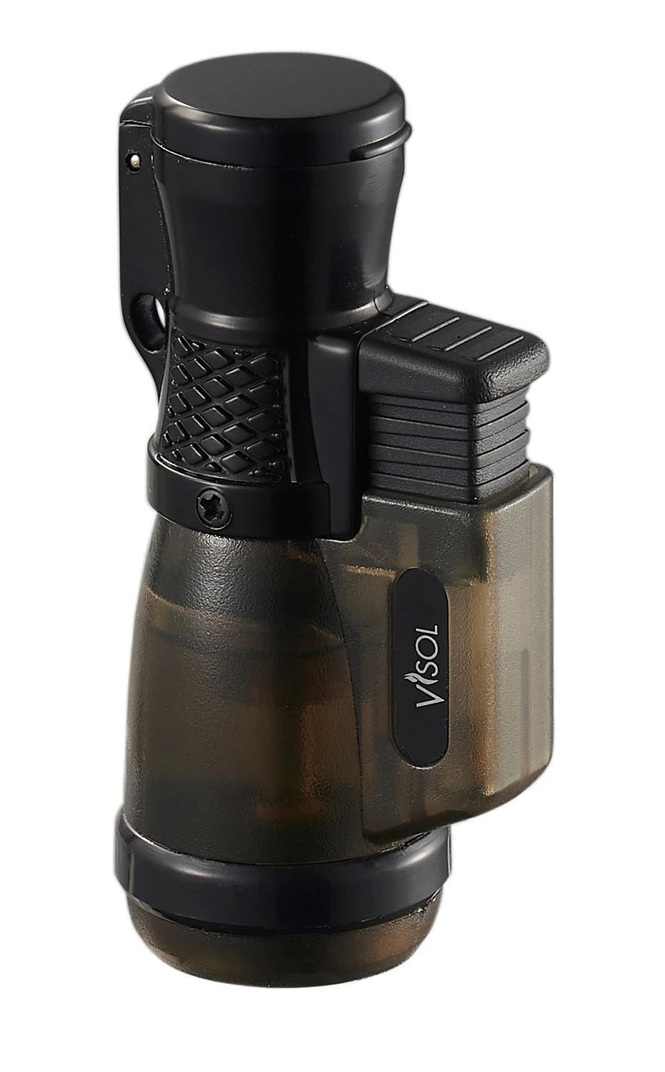 Visol Tiny Triple Flame Torch Lighter - Charcoal