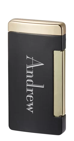 Visol Panther Single Flat Flame Ice Black Cigar Lighter