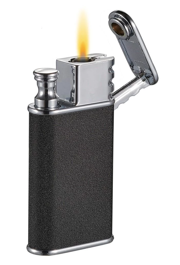 Visol Nutech Single Torch And Traditional Flame Lighter - Black Crackle - Image 3