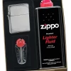 Zippo 1935Brushed Chrome Lighter Gift Kit - Ships By Ground Only