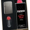 Zippo 1941Black Ice Lighter Gift Kit - Ships By Ground Only