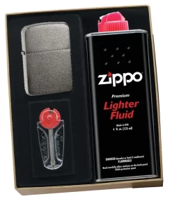 Zippo 1941Black Ice Lighter Gift Kit - Ships By Ground Only