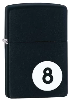 Zippo 8 Ball Black Matte Lighter