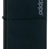 Zippo Black Matte Lighter With Zippo Logo