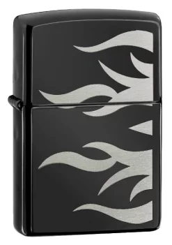 Zippo Ebony Flames Windproof Lighter