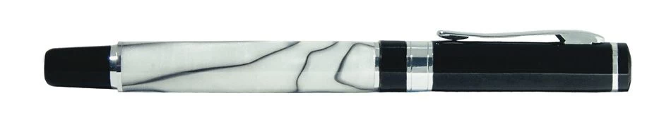 Zippo Oyster Marble & Gloss Black Rollerball Pen