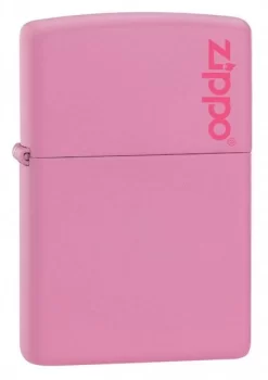 Zippo Pink Matte Lighter With Zippo Logo