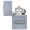 Zippo Street Chrome Lighter And Knife Gift Set