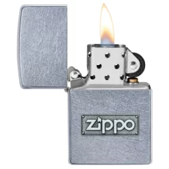Zippo Street Chrome Lighter And Knife Gift Set